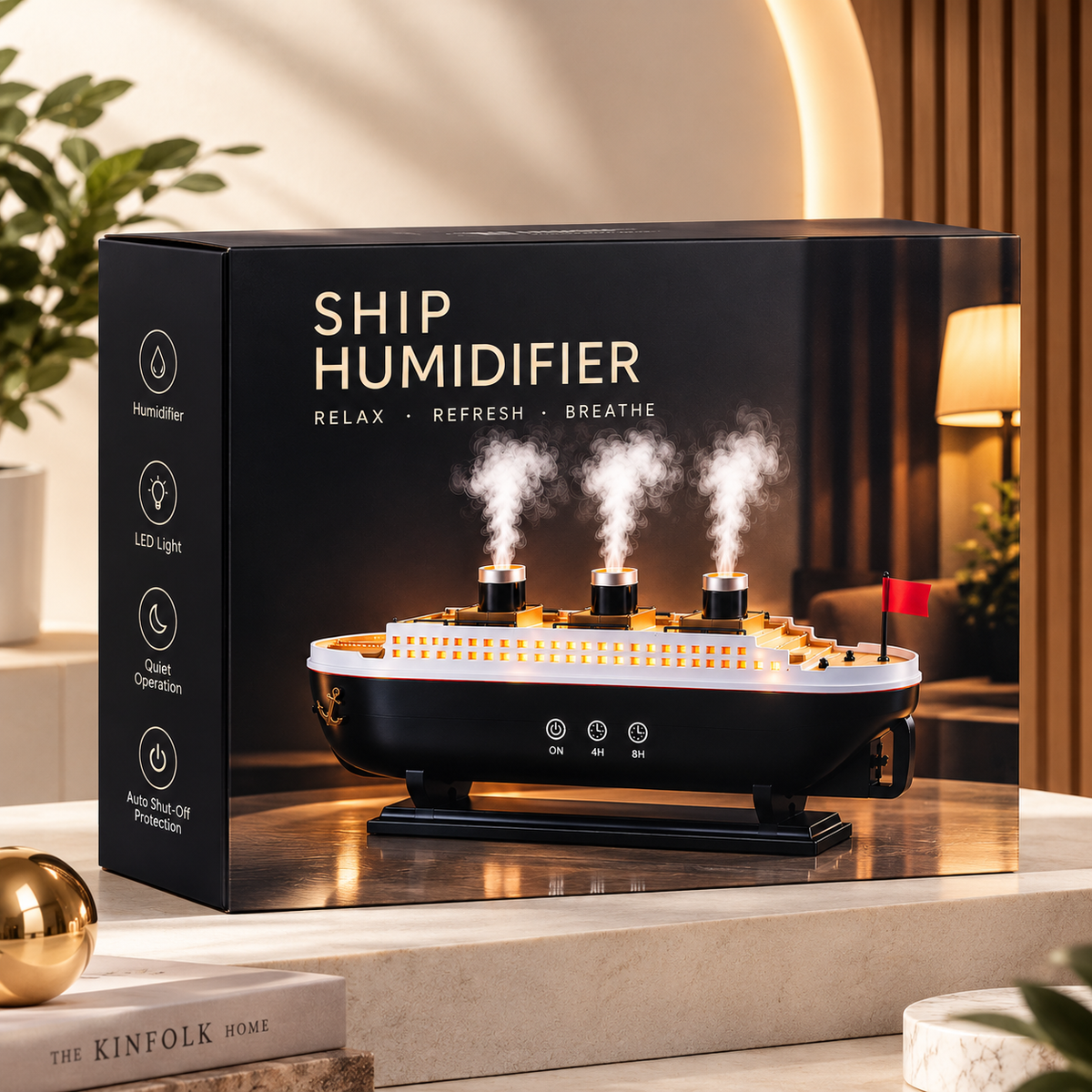 Jellyfish Ship-Shaped Aroma Diffuser