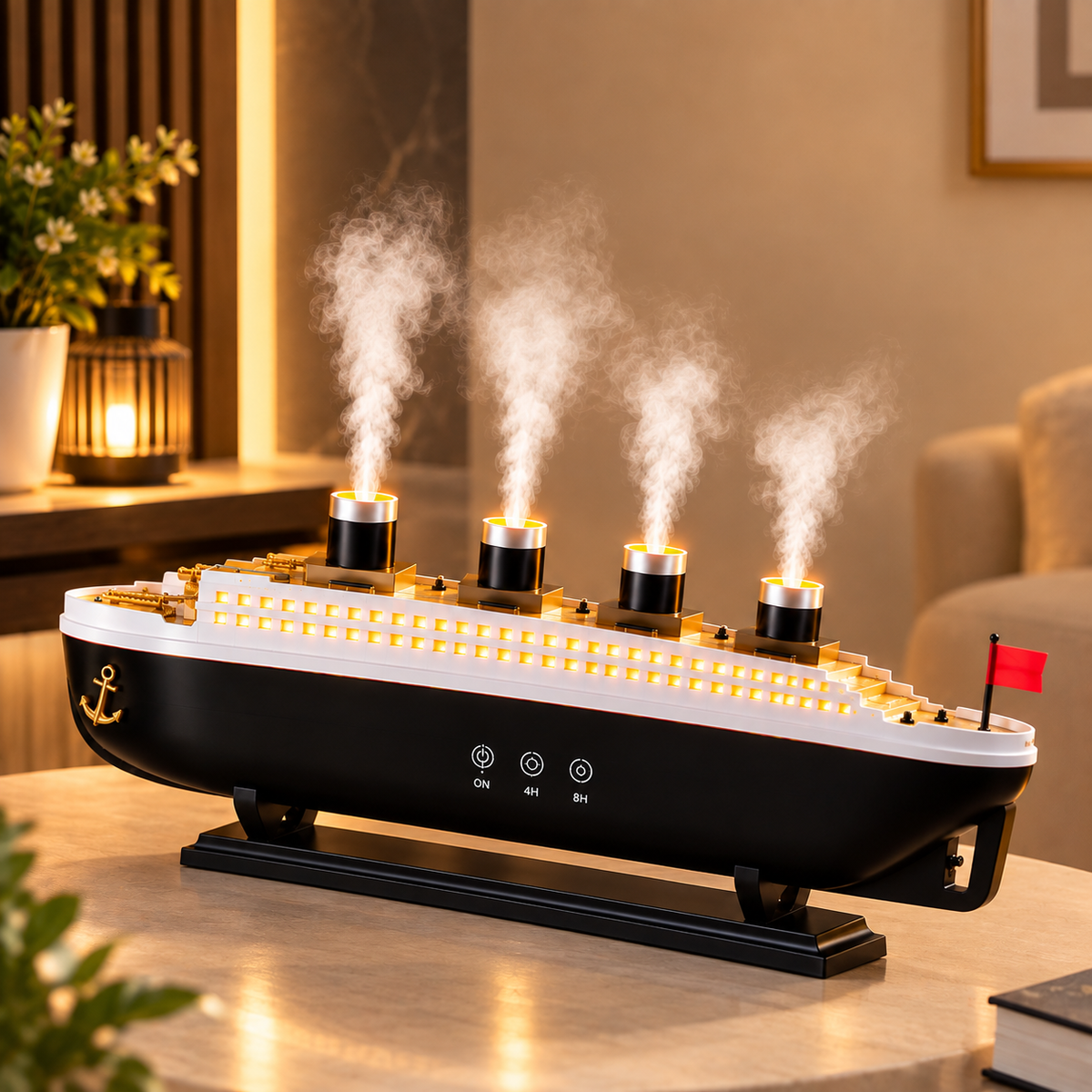 Jellyfish Ship-Shaped Aroma Diffuser